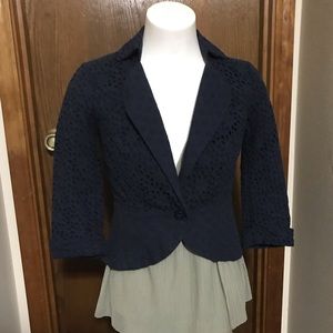 Leifnotes Spun Eyelet Blazer